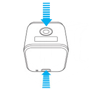 La GoPro Hero Session ha lo SHUTTER button SOPRA ed il MODE button sul RETRO in basso